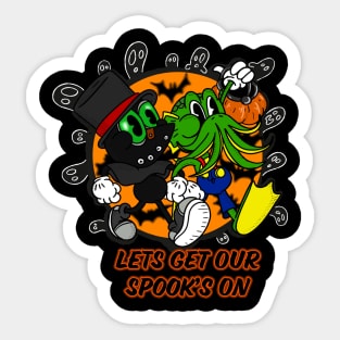 Lets Get Our Spook's On Sticker